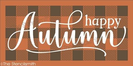 5487 - Happy Autumn (plaid) - The Stencilsmith