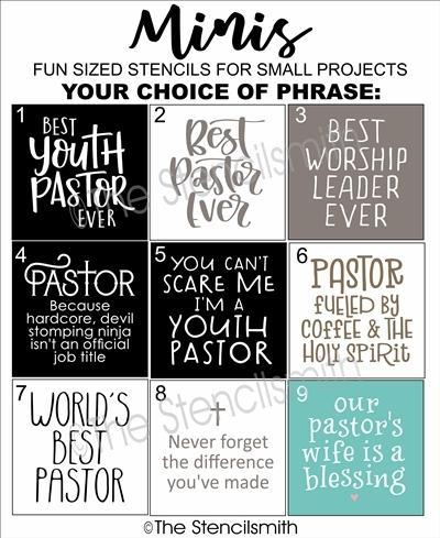 5507 - pastor minis - The Stencilsmith