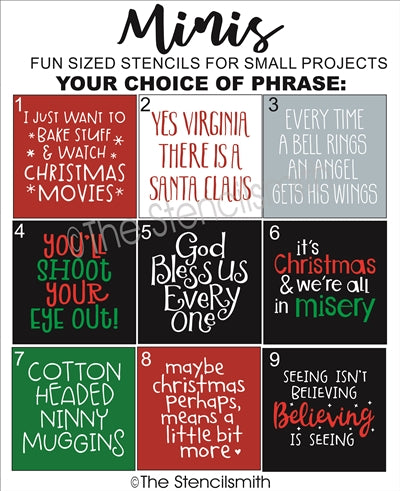 5522 - Christmas Minis - The Stencilsmith