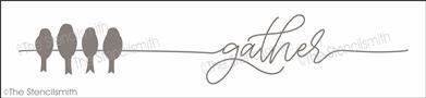 5537 - gather (birds) - The Stencilsmith