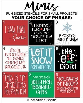 5583 - Christmas Minis - The Stencilsmith