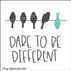 5727 - dare to be different stencil