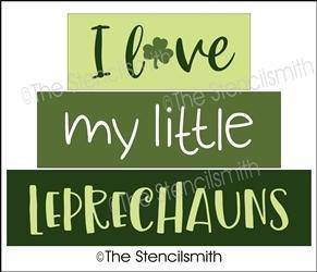 5734 - I love my little leprechauns - BLOCK set - The Stencilsmith