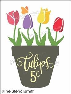 5740 - tulips 5c - The Stencilsmith
