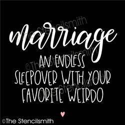 5764 - marriage an endless sleepover - The Stencilsmith