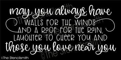 5834 - may you always have walls for - The Stencilsmith