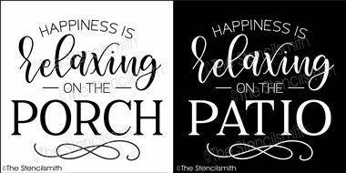 5891 - Happiness is relaxing on - The Stencilsmith
