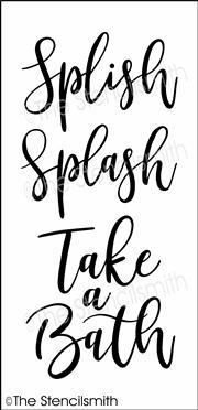 5939 - splish splash take a bath - The Stencilsmith