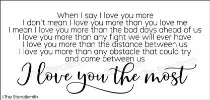 5962 - When I say I love you more - The Stencilsmith
