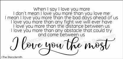 5962 - When I say I love you more - The Stencilsmith