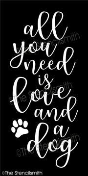 5992 - all you need is love and a dog - The Stencilsmith
