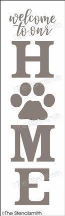 6008 - welcome to our HOME (paw) - The Stencilsmith