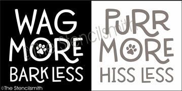 6017 - wag / purr more - The Stencilsmith