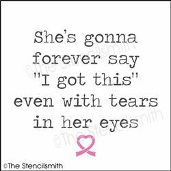 6065 - She's gonna forever say - The Stencilsmith