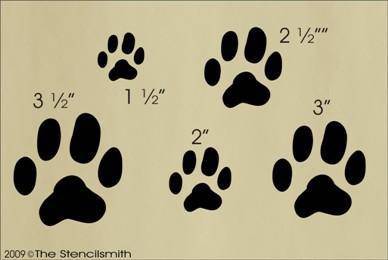 606 - Dog Prints - The Stencilsmith