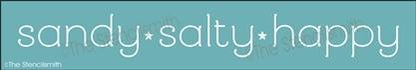 6101 - sandy salty happy - The Stencilsmith