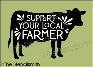 6155 - support your local farmer stencil