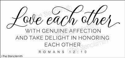 6392 - love each other with - The Stencilsmith