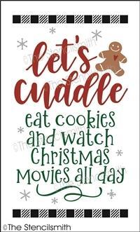 6455 - let's cuddle eat cookies and watch - The Stencilsmith