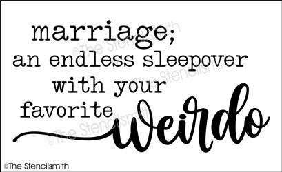 6488 - marriage an endless sleepover - The Stencilsmith