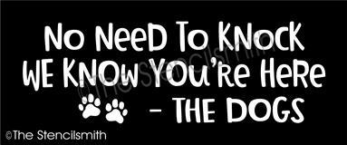 6511 - No need to knock - The Stencilsmith