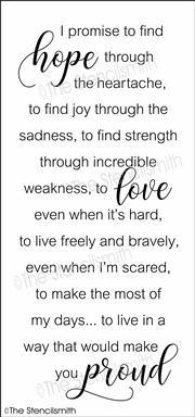 6519 - I promise to find hope through - The Stencilsmith