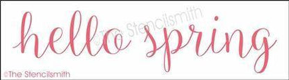 6530 - hello spring - The Stencilsmith