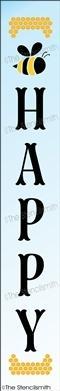 6596 - (bee) happy - The Stencilsmith