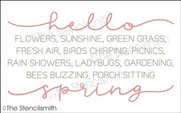 6602 - hello spring - The Stencilsmith