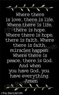 6667 - Where there is love there is life - The Stencilsmith
