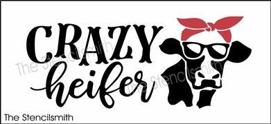 6676 - crazy heifer stencil