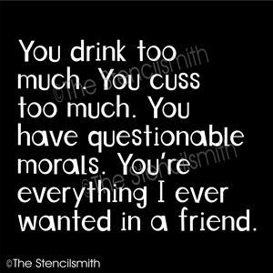 6681 - you drink too much - The Stencilsmith
