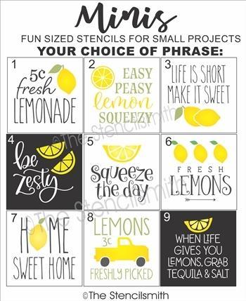 6704 - Lemon minis - The Stencilsmith