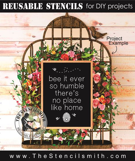 6791 - bee it ever so humble - The Stencilsmith