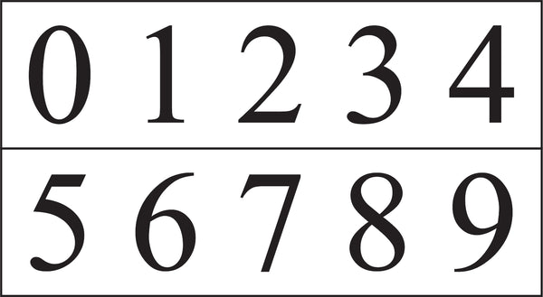 Reusable Number stencils – The Stencilsmith
