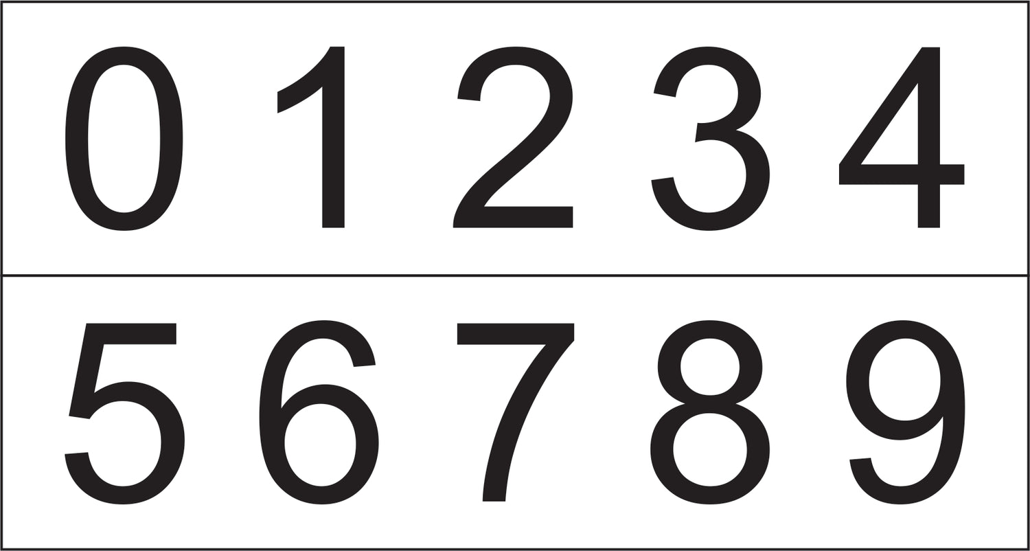 7042 - Numbers - The Stencilsmith