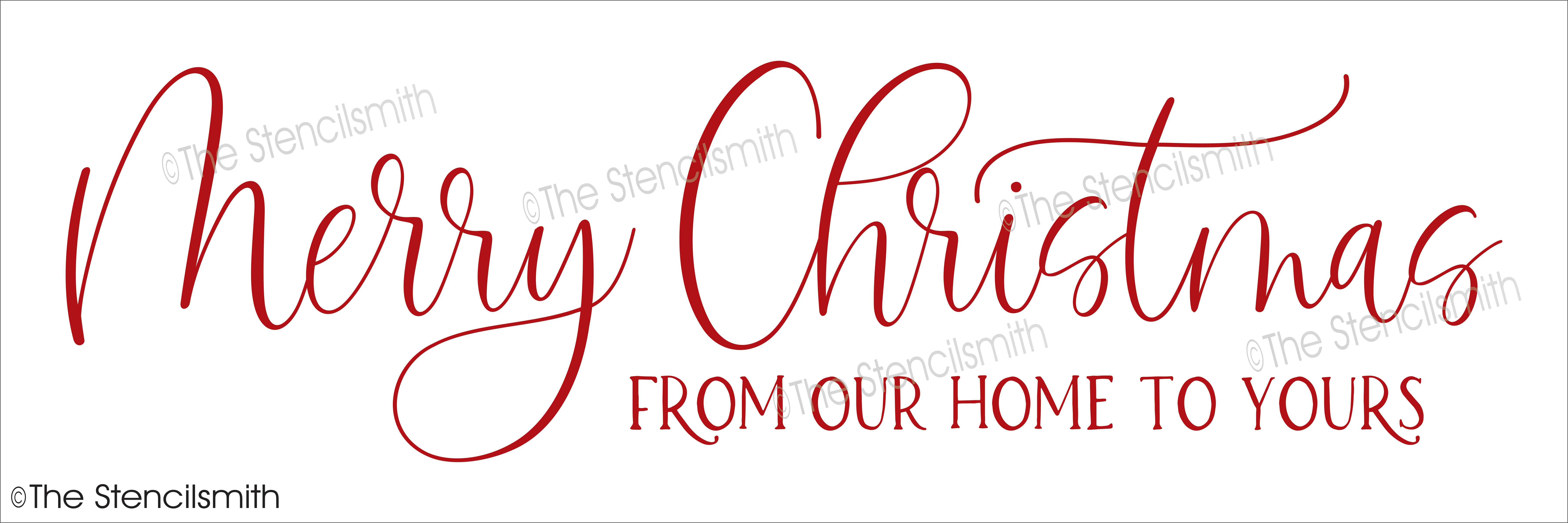 7059 - Merry Christmas from our home - The Stencilsmith