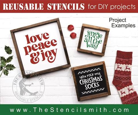 7065 - Christmas minis - The Stencilsmith