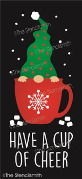 7165 - Have a cup of cheer gnome - The Stencilsmith