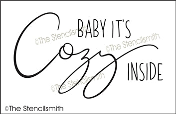 7182 - baby it's cozy inside - The Stencilsmith