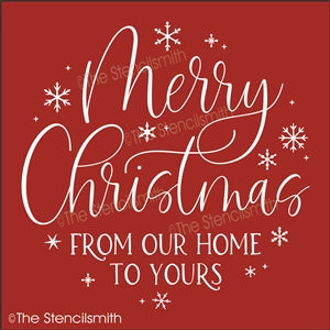 7205 - Merry Christmas from our home - The Stencilsmith