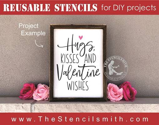7218 - Hugs, Kisses and Valentine - The Stencilsmith
