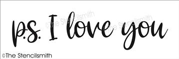 7227 - p.s. I love you - The Stencilsmith