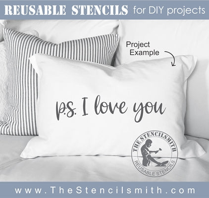 7227 - p.s. I love you - The Stencilsmith