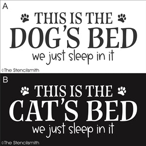 7252 - This is the dog's / cat's bed - The Stencilsmith