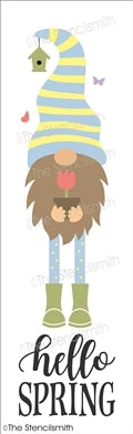 7264 - hello spring (gnome) - The Stencilsmith