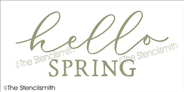 7268 - hello spring - The Stencilsmith