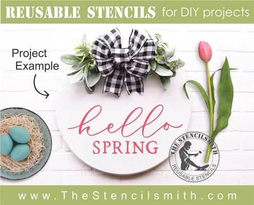 7268 - hello spring - The Stencilsmith