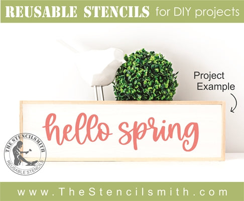 7276 - hello spring - The Stencilsmith