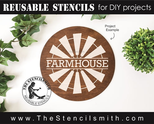 7278 - farmhouse (windmill) - The Stencilsmith